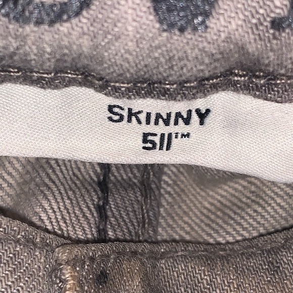 Levi’s 511 Skinny Gray Jeans Size 31x30 - Picture 6 of 7